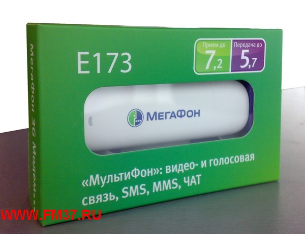 Алексей. Продам USB 3G модем Мегафон Huawei E173. Модем в коробке, с